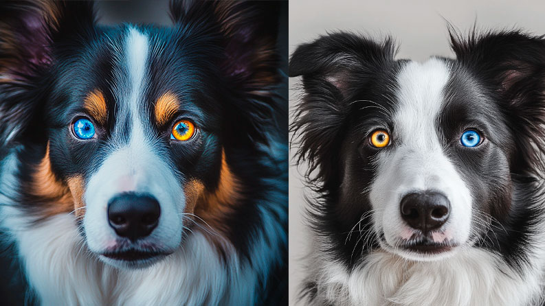 Border Collie: Tudo sobre a raça 4 Border Collie olhos com cores diferentes